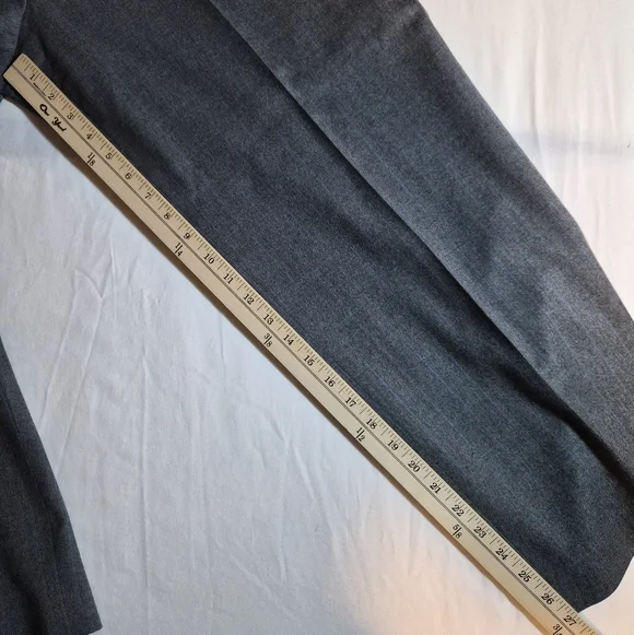 Talbots Petites Grey Blue Pinstripe Wool Blend Dress Pants Slacks Size 18P - Picture 5 of 10